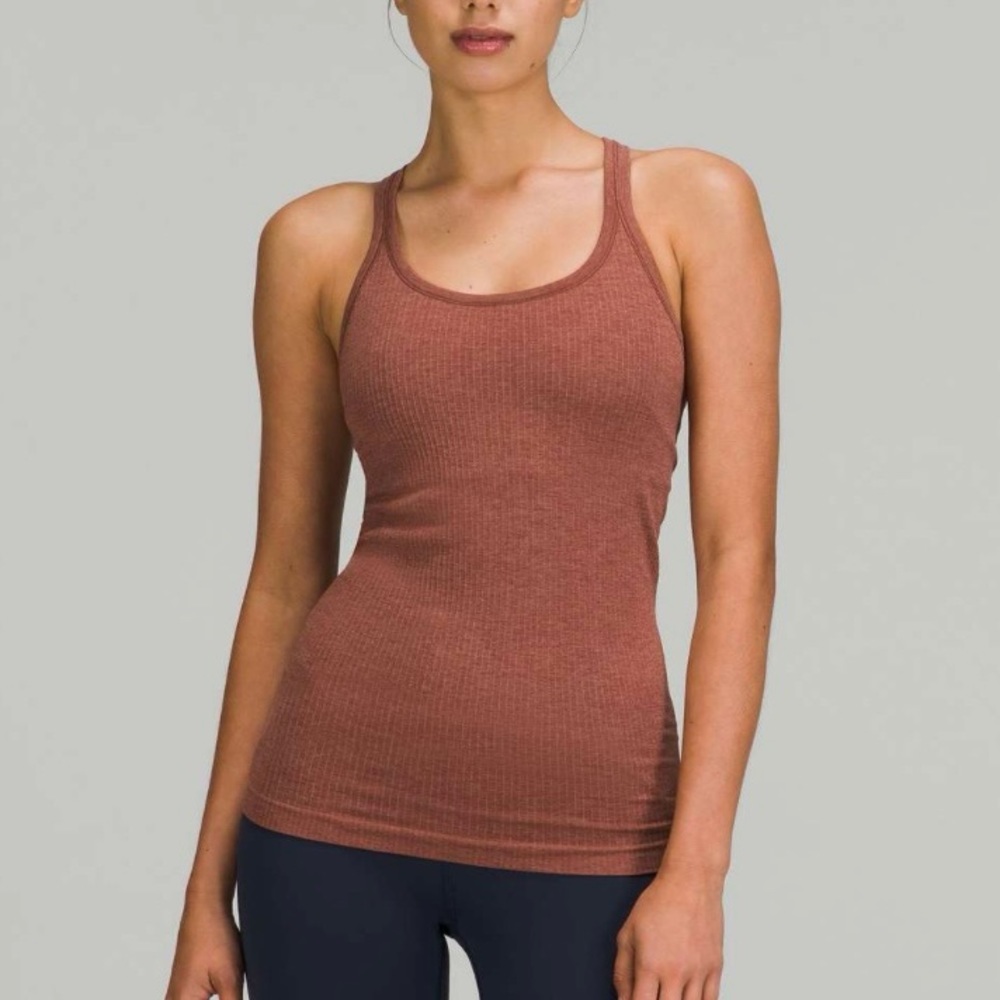 Lululemon Ebb to Street Tank Top Ancient Copper
